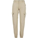Pantalon cargo femme - urban classics - taille haute - beige - 98% coton - Élastique aux poignets Pantalon cargo femme - urban classics - taille haute - beige - 98% coton - Élastique aux poignets