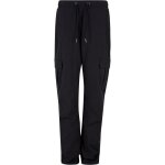 Pantalon cargo femme - urban classics - noir - taille standard - confortable - poches cargo