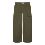 Pantalon cargo fille name it rose 8108 - ba - deep lichen green - 14 ans