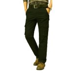 Pantalon cargo hiver homme multi - poches doubl polaire - noir - insfity - coupe droite