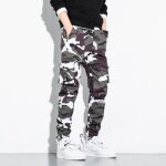 Pantalon cargo homme camouflage taille elastique pantalon multi - poches coton Élastique cheville - blanc ... Pantalon cargo homme camouflage taille elastique pantalon multi - poches coton Élastique cheville - blanc ...