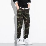 Pantalon cargo homme camouflage taille elastique pantalon multi - poches coton Élastique cheville - vert ... Pantalon cargo homme camouflage taille elastique pantalon multi - poches coton Élastique cheville - vert ...