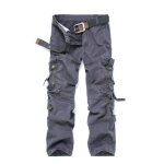 Pantalon cargo homme dockers loose fit - gris - 100% coton - multiples poches - taille standard