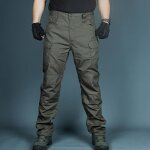 Pantalon cargo hommes funmoon - multi - poches ix7 tanche - vert