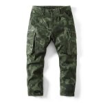 Pantalon cargo hommes - funmoon - multi - poches larges grande taille - vert militaire - noué À la cheville ... Pantalon cargo hommes - funmoon - multi - poches larges grande taille - vert militaire - noué À la cheville ...