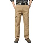 Pantalon cargo homme hiver doubl polaire - insfity - coupe droite - multi - poches - kaki