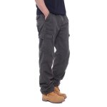 Pantalon cargo homme multi poches regular droit taille elastique pantalon de travail coton couleur unie ... Pantalon cargo homme multi poches regular droit taille elastique pantalon de travail coton couleur unie ...