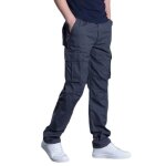 Pantalon cargo homme regular droit multipoches - insfity - gris - taille elastique Pantalon cargo homme regular droit multipoches - insfity - gris - taille elastique