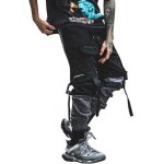 Pantalon cargo homme slim fit bas de surv�tement hip hop multi - poches - minetom