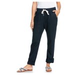 Pantalon cargo en lin - roxy - on the seashore - taille l - noir - femme