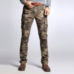 Pantalon cargo militaire homme camouflage multi - poches slim fit - insfity - kaki camouflage Pantalon cargo militaire homme camouflage multi - poches slim fit - insfity - kaki camouflage