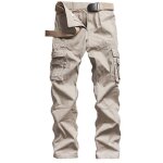Pantalon cargo noir homme - mobigarlan - grande taille - vtements de travail
