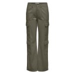 Pantalon cargo large kaki femme only