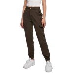 Pantalon cargo femme - urban classics - marron - taille haute - coupe confortable - poignets élastiques ... Pantalon cargo femme - urban classics - marron - taille haute - coupe confortable - poignets élastiques ...