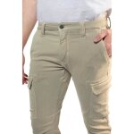 Pantalon cargo le temps des cerises koge army - nomad - coupe tapered arque - poches  soufflets latrales ...