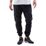 Pantalons cargo - urban classics - washed cargo twill jogging - 98% coton - couleur noir - homme