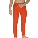 Pantalon chauffant - marque - orange - ski - adulte - fibre de carbone - genoux et reins