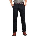 Pantalon chino coupe droite homme grande taille - insfity - noir
