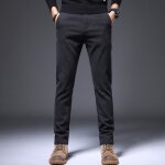 Pantalon chino crayon coupe droite casual pour homme mi - saison - noir - insfity - adulte - taille standard ...