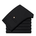 Pantalon chino homme business coupe droite léger stretch - insfity - noir - taille standard Pantalon chino homme business coupe droite léger stretch - insfity - noir - taille standard
