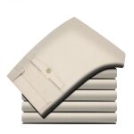Pantalon chino homme zewow - slim - beige - coton - casual - dt