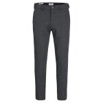 Jack & jones jpstmarco jjcooper ? pantalon chino homme gris fonc� coupe ajust�e ourlets retrouss�s