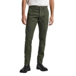 Pantalon chino - pepe jeans - charlie - slim fit - vert - taille basse