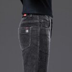 Pantalon chino en velours côtelé homme - insfity - coupe droite - gris fonce Pantalon chino en velours côtelé homme - insfity - coupe droite - gris fonce