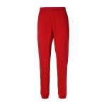 Pantalon costi sportswear pour homme - rouge - coupe droite - 100% coton