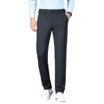 Pantalon de costume homme business coupe droite pantalon chino elegant stretch taille haute confortable ...