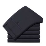 Pantalon de costume homme business coupe droite stretch - insfity - taille haute - couleur unie