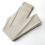 Pantalon costume homme léger coupe droite sans pince pantalon habillé ete stretch couleur unie confortable ... Pantalon costume homme léger coupe droite sans pince pantalon habillé ete stretch couleur unie confortable ...