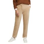 Pantalon droit - esprit - velours ctel - beige - femme - taille standard