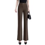 Pantalon femme vas chic et elegant taille haute elastique - insfity - bootcut - caf