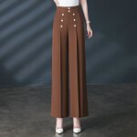 Pantalon femme insfity - taille haute slim - lger respirant confortable - marron