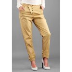 Pantalon femme intropia en coton et viscose - jaune - coupe décontractée 7 / 8 Pantalon femme intropia en coton et viscose - jaune - coupe décontractée 7 / 8