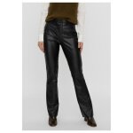 Pantalon femme - noir - flare - taille standard - doubl� - 95% polyester