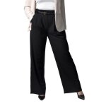 Pantalon femme noir à pinces extensible - taille haute chic et confort sans repassage miracle stretch ... Pantalon femme noir à pinces extensible - taille haute chic et confort sans repassage miracle stretch ...