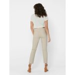 Pantalon femme - only - emily life crpank - ecru - taille haute - coupe droite