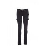 Pantalon femme - payper - hummer - coupe jeans � cinq poches - finition lavage � la pierre - noir