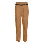 Pantalon femme - vero moda katie - taille haute - camel - coupe 7 / 8