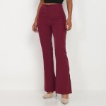 Pantalon flare � fentes sur les c�t�s. pour femme - pantalons - la modeuse