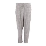 Pantalon fluide gomtrique blanc et noir femme manoukian