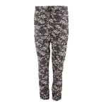 Pantalon fluide noir et blanc femme manoukian