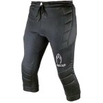 Pantalon de gardien de but ho soccer 3 / 4 logo junior - noir - football