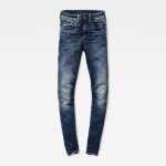 Pantalons gstar 3301 deconstructed high skinny - g star - taille haute - femme - bleu