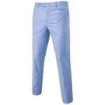 Pantalon habillé homme sans pince À taille ajustable slim fit pantalon costume classique couleur unie ... Pantalon habillé homme sans pince À taille ajustable slim fit pantalon costume classique couleur unie ...