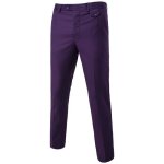 Pantalon habillé homme sans pince À taille ajustable slim fit pantalon costume classique couleur unie ... Pantalon habillé homme sans pince À taille ajustable slim fit pantalon costume classique couleur unie ...