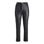 Pantalon haute similicuir femme jack & jones berlin - black - l