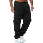 Pantalon homme cargo ete baggy stretch type droit d�contract� jogger surv�tement avec poches printemps ...